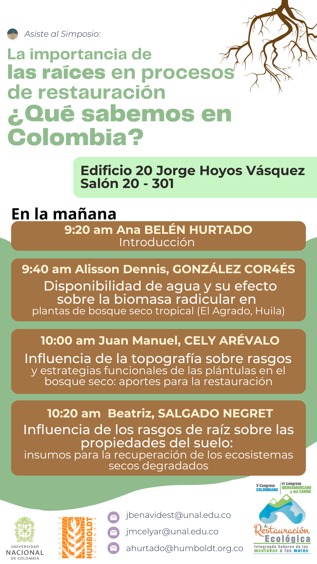 Agenda del simposio